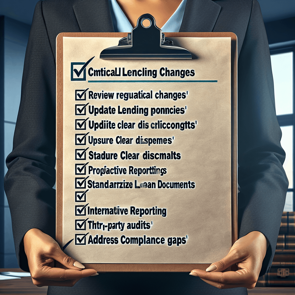 A checklist of key compliance considerations for balloon loan lenders