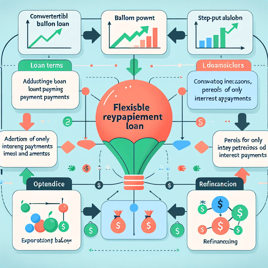 A diagram illustrating various flexible repayment options for balloon loans