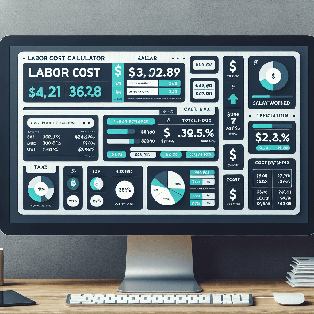 screenshot of a labor cost calculator interface