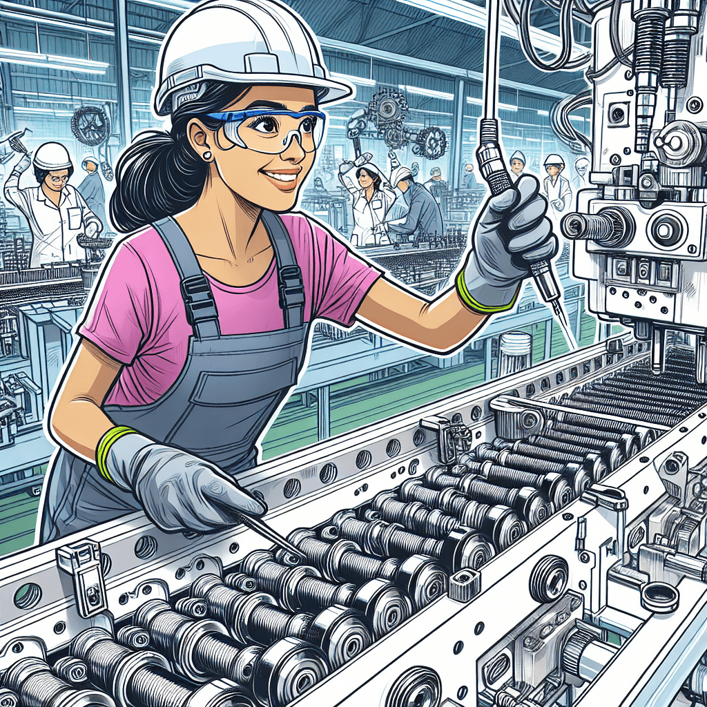 Illustration of direct labor costs, such as a factory worker assembling a product