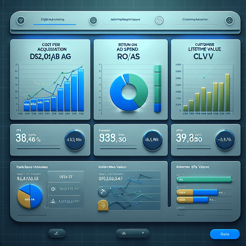 Digital advertising metrics dashboard