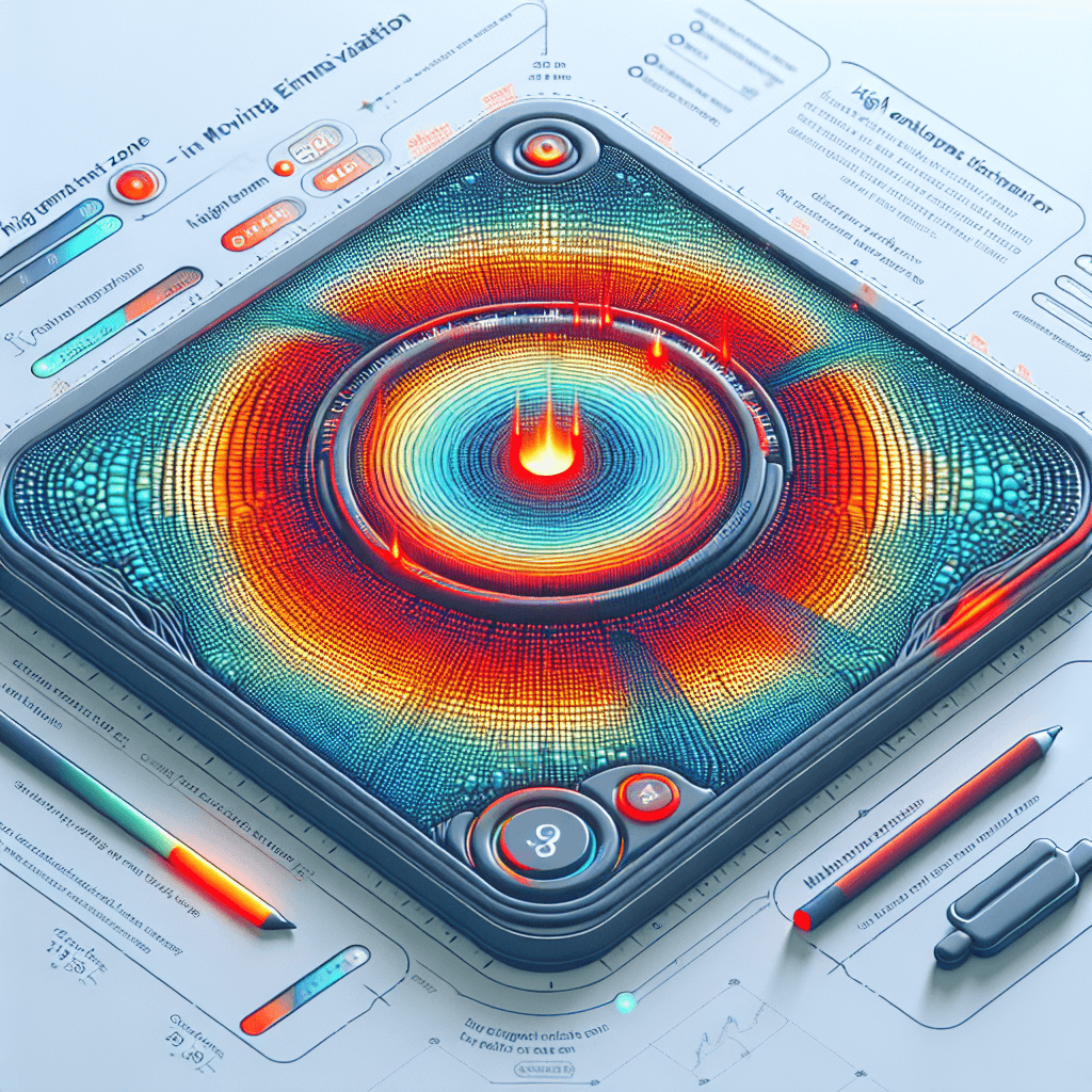 a website heatmap showing user engagement with a moving estimate calculator