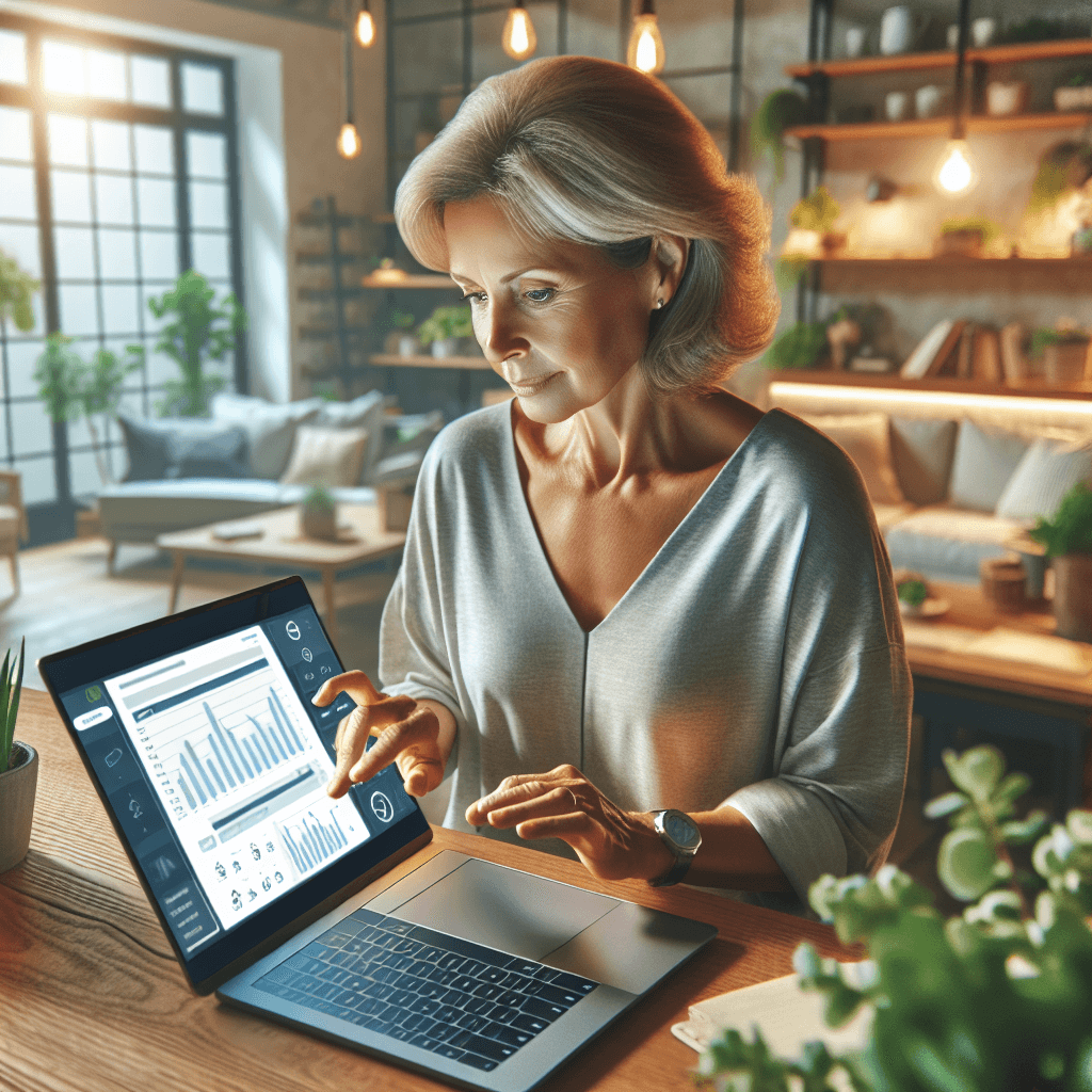 A person using a solar savings calculator on a laptop