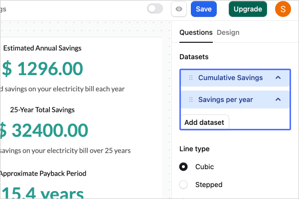 Add Dataset as many as you need