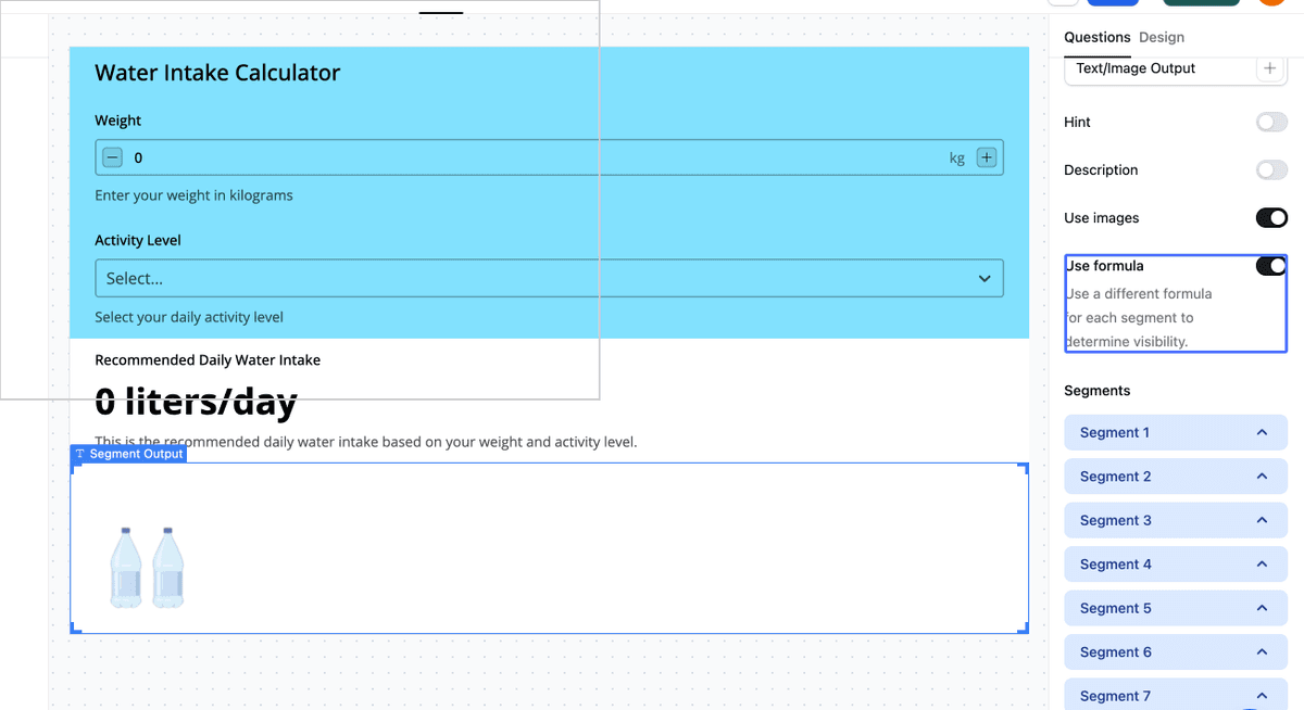 Toggle Use Formula