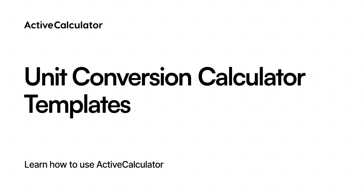 Online Unit Converter Calculator - Convert Length, Area, Volume & More ...